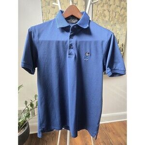 Men's  Eastside  Golf Blue Polo Cotton Blend Pique Short Sleeve Shirt Sz Small